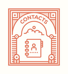 CONTACTS ICON CONCEPT