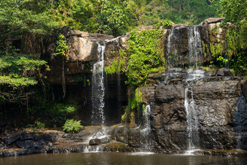 Fototapeta na wymiar Waterfall Thailand nature Koh Chang