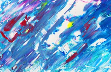 Hand drawn acrylic painting. Abstract art background. palette knife. Fragment of artwork....