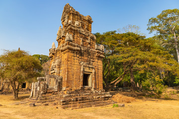 Naklejka premium North Khleang towers in Angkor Thom complex, Siem Reap, Cambodia