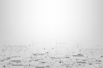 Vector abstract background technology circuit design.
