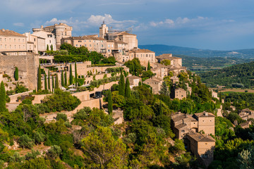 View on Gordes, a small medieval town in Provence, France