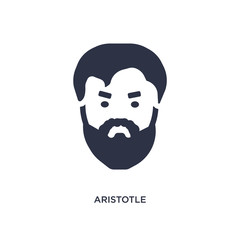aristotle icon on white background. Simple element illustration from greece concept.