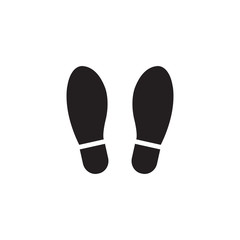 Shoes footprint vector illustration