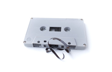 vintage cassette tape isolated on white background