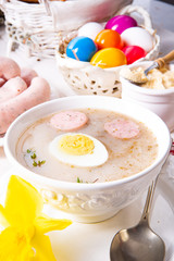 Zurek delicious easter soup after polish style