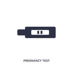 pregnancy test icon on white background. Simple element illustration from kid and baby concept.