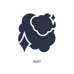 dust icon on white background. Simple element illustration from magic concept.