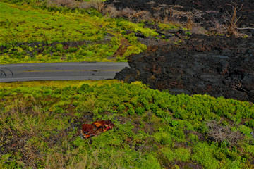 Lava auf Hawaii aus der Luft - Luftbilder von Big Island