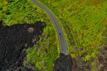 Lava auf Hawaii aus der Luft - Luftbilder von Big Island