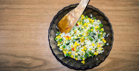 vegetable mix with rice