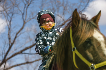 little girl riding a horse
