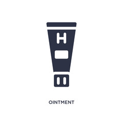 ointment icon on white background. Simple element illustration from medical concept.