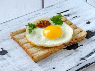 food, bread, breakfast, egg, toast, meal, fried, plate, sandwich, cheese, eggs, white, snack, lunch, tomato, meat, healthy, slice, bacon, dinner, salmon, yellow, bruschetta, yolk, green