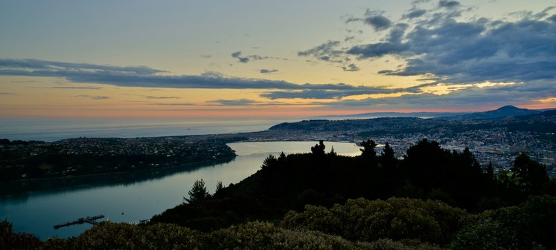 Sunset At Dunedin, New Zealand