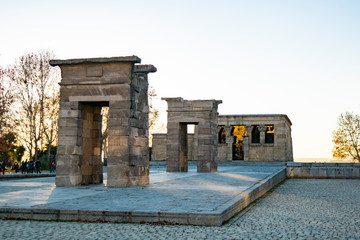 Temple of  debod in Madrid