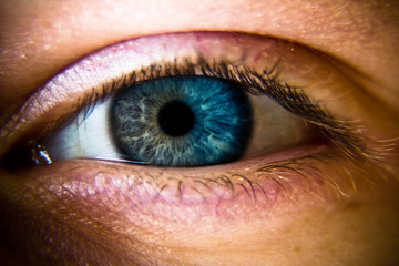 close up of human eye