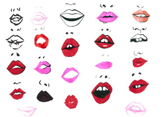 set of lips