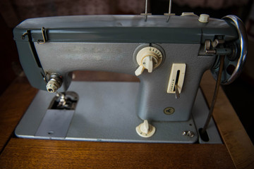 Old manual sewing machine