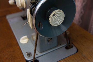 Old manual sewing machine