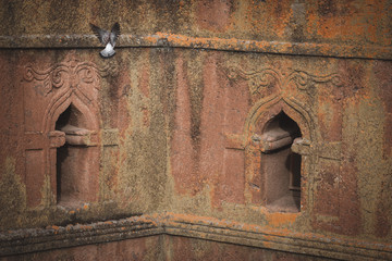 The Church of St. George (Bete Giyorgis), a monolithic church in Lalibela in Ethiopia