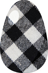 Checkered fabric textured easter egg