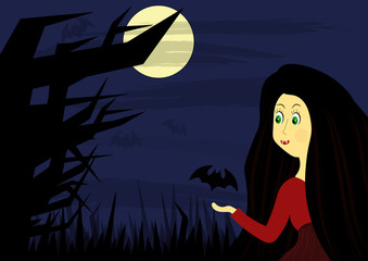 vampire girl halloween