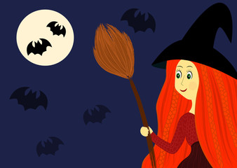 redhead helloween witch