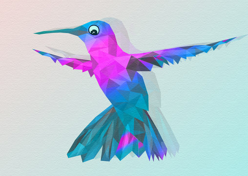 low polly bird