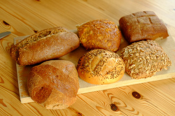 Verschiedene Brötchen zur Auswahl