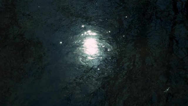 sun reflecting in water