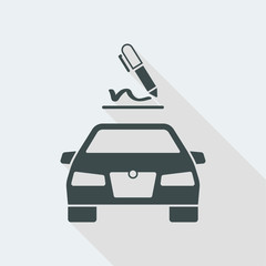 Automotive document signature icon