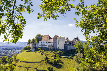 Lenzburg castle, built in the 11 century, in Canton Aargau, Switzerland