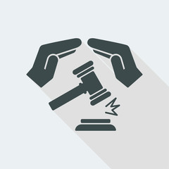 Legal protection concept icon