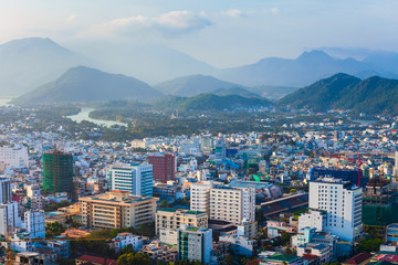 Nha Trang skyline aerial view