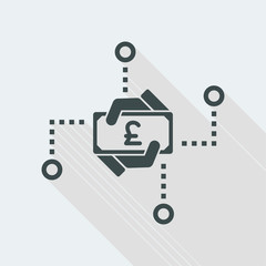 Sterling monetary network icon