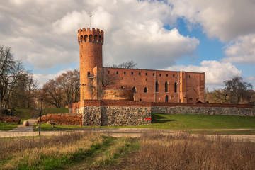 Teutonic castle from the 14th century in Swiecie, Kujawsko-Pomorskie, Poland. - obrazy, fototapety, plakaty