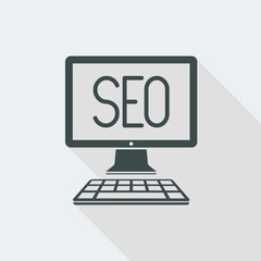 Computer and seo concept