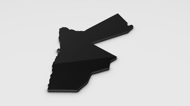 Jordan 3D map illustration.