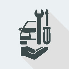Car assistance symbol icon