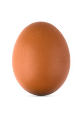 Egg on a white background. Chicken egg isolated on white background.
