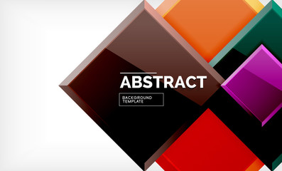 Square geometric background