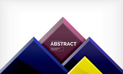 Geometric abstract background, modern square design