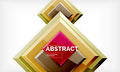 Square geometrical background