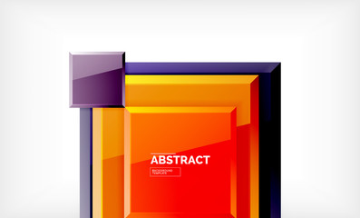 Square geometric background