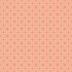 Vector seamless asian pattern with geometric elements