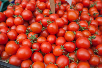 red ripe cherry tomatoes