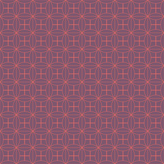 Vector seamless asian pattern with geometric elements