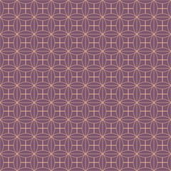 Vector seamless asian pattern with geometric elements