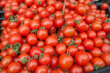 red ripe cherry tomatoes
